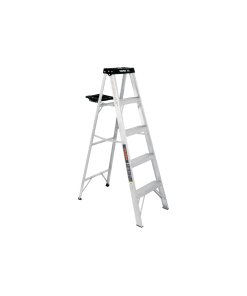Escalera de Tijera Truper Tipo III 4 Escalones y Bandeja - Tecnología de Practicidad Mejorada para Actividades Domésticas que Mantiene los Implementos de Trabajo Organizados y Accesibles (Clave 16742)