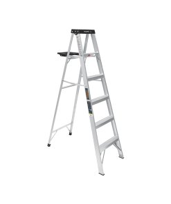 Escalera de Tijera Truper Tipo III 5 Escalones y Bandeja - Tecnología de Funcionalidad Ampliada para Mantenimiento del Hogar que Combina Altura Adecuada y Espacio para Utensilios de Limpieza (Clave 16743)