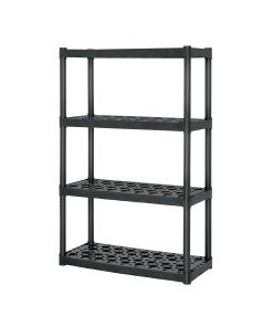Estante Plástico Truper Uso Rudo 4 Repisas 142x43x91 - Tecnología de Polímeros Reforzados para Ambientes Húmedos que Soporta 70 kg por Nivel sin Oxidarse o Deteriorarse (Clave 102887)