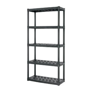 Estante plástico 5 repisas capacidad 70kg, 91x43x185, TRUPER