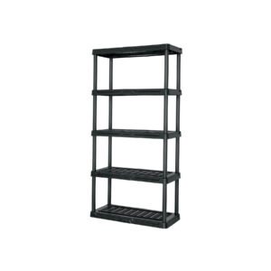 Estante plástico 5 repisas capacidad 35kg, 92x43x185, PRETUL