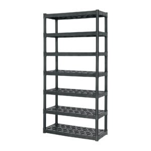 Estante plástico 7 repisas capacidad 60kg, 91x43x185, TRUPER