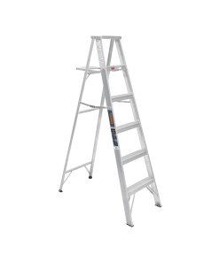 Escalera de Tijera Truper 100% Aluminio Tipo III 5 Peldaños - Tecnología de Estructura Liviana para Uso Residencial que Combina Resistencia y Portabilidad para Múltiples Aplicaciones (Clave 10439)