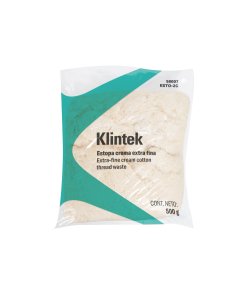 Bolsa de 1/2 kg de Estopa Color Crema, Alta Funcionalidad para Aplicaciones de Limpieza, Clave 58007, KLINTEK