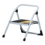 Escalera Tubular Plegable, 1 Peldaño, Resistencia para Uso Doméstico, Pretul Clave 24117