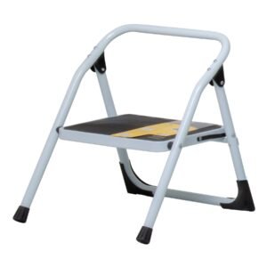 Escalera Tubular Plegable, 1 Peldaño, Resistencia para Uso Doméstico, Pretul Clave 24117