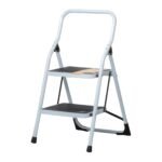 Escalera Tubular Plegable, 2 Peldaños, Alta Estabilidad para Trabajos Domésticos, Pretul Clave 24118