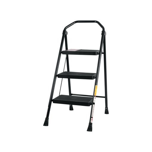 Escalera Truper Versátil Tubular Plegable 3 Peldaños - Tecnología de Plegado Optimizado para Uso Frecuente que Combina Practicidad y Resistencia (Clave 103143)