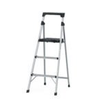 Escalerilla tubular plegable, 3 peldaños, aluminio, TRUPER