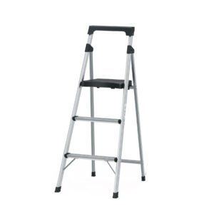Escalerilla tubular plegable, 3 peldaños, aluminio, TRUPER