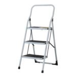 Escalera Tubular Plegable, 3 Peldaños, Resistencia Mejorada para Proyectos Pesados, Pretul Clave 24120
