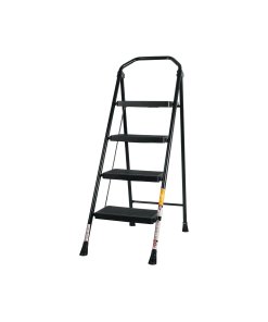 Escalera Truper Versátil Tubular Plegable 4 Peldaños - Tecnología de Estructura Reforzada para Tareas Múltiples que Aumenta la Seguridad y Confianza (Clave 103144)