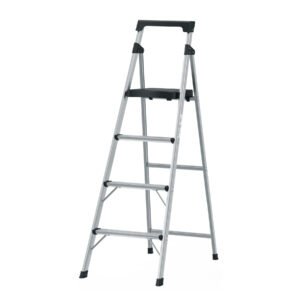 Escalerilla tubular plegable, 4 peldaños, aluminio, TRUPER