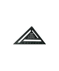 Escuadra Truper Profesional 12" de Aluminio Color Negro - Tecnología de Precisión para Muros de Yeso que Facilita el Marcado y Corte en Trabajos de Construcción (Clave 104024)