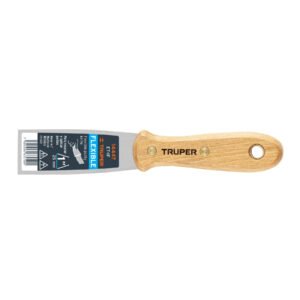Espátula flexible 1' con mango de madera, TRUPER
