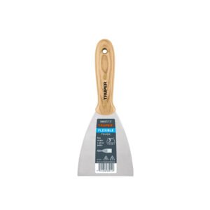 Espátula flexible 3' con mango de madera, TRUPER