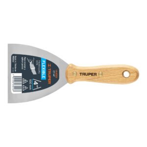 Espátula flexible 4' con mango de madera, TRUPER