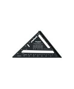 Escuadra Truper Profesional 7" de Aluminio Color Negro - Tecnología de Precisión para Muros de Yeso que Facilita el Trazo y Corte en Instalaciones Residenciales (Clave 104023)
