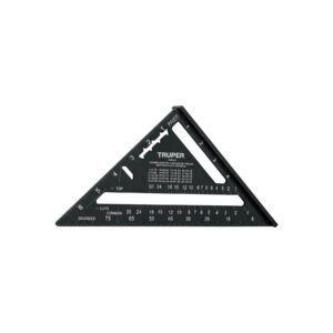 Escuadra 7', aluminio color negro, para muro de yeso, TRUPER