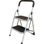 Escalera plegables tipo taburete de acero con 2 peldaños Surtek ETT2