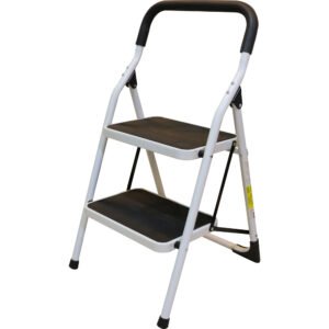 Escalera plegables tipo taburete de acero con 2 peldaños Surtek ETT2