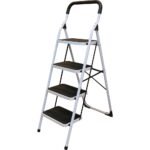 Escalera plegables tipo taburete de acero con 4 peldaños Surtek ETT4