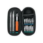 Juego de exactos profesional con 13 cuchillas,estuche,TRUPER
