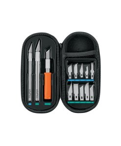 Juego Truper Profesional de Exactos con 13 Cuchillas - Tecnología de Corte de Precisión con Estuche para Trabajos Detallados que Proporciona Versatilidad y Control (Clave 17512)