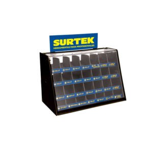 Rack despachador para mostrador para puntas intercambiables 19.5 x 38 x 24.6 cm Surtek EXPUNTA