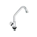Llave individual fregadero, cuello corto, hexagonal, BASIC