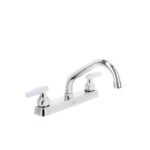Mezcladora 8' fregadero cromo, cuello corto, cono, BASIC