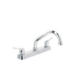 Mezcladora 8' fregadero cromo, cuello corto, palanca, BASIC