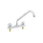 Mezcladora 8' fregadero cromo, cuello largo, acrílico, BASIC
