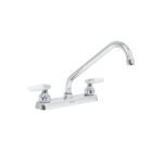 Mezcladora 8' fregadero cromo, cuello largo, cono, BASIC