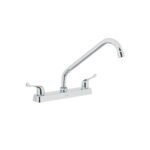 Mezcladora 8' fregadero cromo, cuello largo, palanca, BASIC