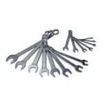 Juego de llaves combinadas satinadas en pulgadas, 12 puntas, 15 piezas Surtek F10S