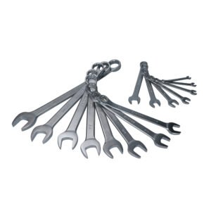 Juego de llaves combinadas satinadas en pulgadas, 12 puntas, 15 piezas Surtek F10S