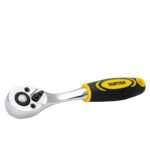 Matraca reversible para dado cuadro de 1/4", cabeza tipo pera, mango bimaterial Surtek F4449X
