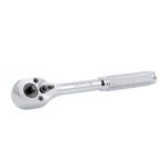 Matraca doble para dados cuadro de 1/4" y 3/8", cabeza tipo pera, mango moleteado Surtek F5150