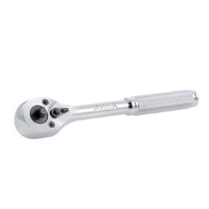 Matraca doble para dados cuadro de 1/4" y 3/8", cabeza tipo pera, mango moleteado Surtek F5150