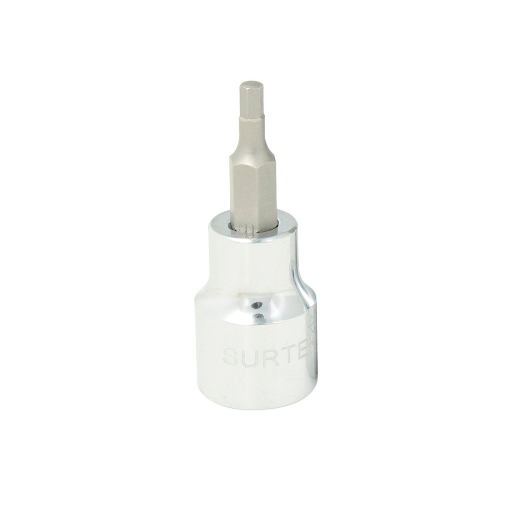 Dado con punta hexagonal cuadro de 3/8", 6 puntas, en pulgadas, 3/8" Surtek F51H12