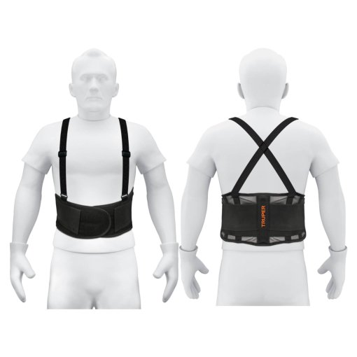 Faja Truper Ergonómica Lumbar Talla G - Tecnología de Malla Transpirable para Ambientes Calurosos que Proporciona Soporte sin Comprometer la Comodidad (Clave 11966)