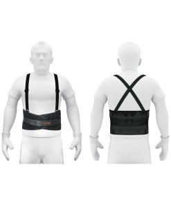 Faja Truper Ergonómica Lumbar Talla M - Tecnología de Soporte con Tercer Cinturón para Protección Dorsolumbar que Reduce el Riesgo de Lesiones Laborales (Clave 14216)