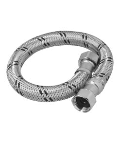 Manguera para Boiler, Acero Inoxidable, 1/2' x 1/2', 40 cm, Resistente y Duradera, Ideal para Instalaciones de Boiler, Clave 48964, Foset