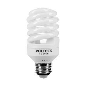 Lámpara espiral mini T2 20 W luz cálida en blíster, VOLTECK