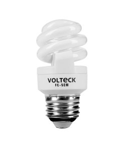 Lámpara espiral mini Volteck T2 5 W luz cálida en blíster - Tecnología de ambientación suave para espacios íntimos que crea atmósferas relajantes con consumo energético mínimo (Clave 48201)