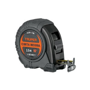 Flexómetro contra impactos 3 m, Cinta Negra 13 mm, TRUPER