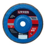 Disco laminado tipo 27 grano 40 con respaldo plástico, 7" Urrea FD74P