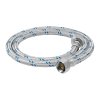 Manguera para Lavabo/Fregadero, Aluminio, 1/2' x 1/2', 100cm, resistente y ligera para conexiones en fregaderos, clave 49532 - FOSET