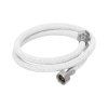 Manguera para Lavabo/Fregadero, Vinilo Blanco, 1/2' x 1/2', 100cm, duradera y flexible, ideal para instalaciones de agua, clave 45316 - FOSET - Image 1